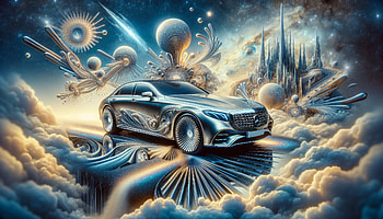Futuristic Mercedes-Benz, Mercedes-Benz, car, futuristic, surreal, Digital Art HD wallpaper