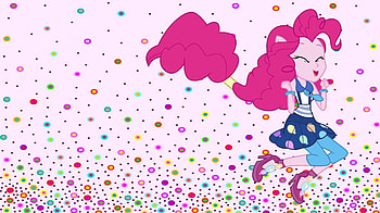Joyful Pinkie Pie, colorful, mlp, My Little Pony Friendship is Magic, cute, aww, Pink hair, cartoons, Joyful, Happy, Long hair, Equestria Girls, humanized, skirt, My Little Pony, Rainbow Rocks, magical girl, tail, sfw, Friendship Games, kawaii, Pinkie Pie, movies, floating HD wallpaper