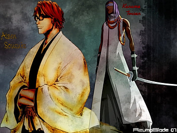 Aizen and Kaname, kaname, bleach, anime, aizen HD wallpaper