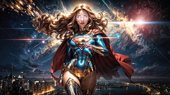 Supergirl Infinite Power, supergirl, superheroes, artwork, digital-art, ai HD wallpaper