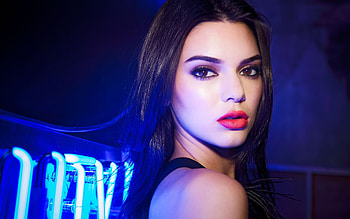 Kendall Jenner Neon Lights graphy 2019 , kendall-jenner, celebrities, girls, model, neon HD wallpaper