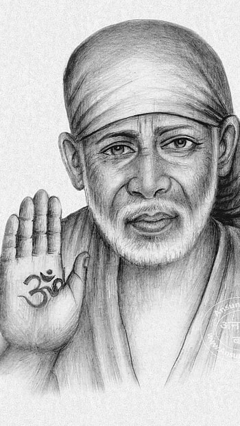 Sai Baba , Sai Baba, Sketch HD phone wallpaper