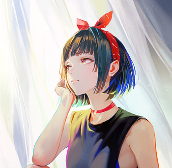 Anime, original, beautiful eyes, short hair, original HD wallpaper