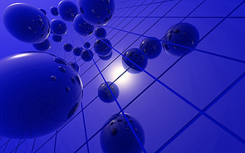 Abstract, Form, Neon, Glass, Space, Balls HD wallpaper