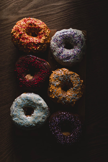 Sweets, colorful Doughnuts HD phone wallpaper