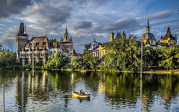 Vajdahunyad Castle, Hungary HD wallpaper