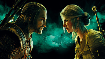 Gwent The Witcher Card Game Ciri Geralt HD wallpaper