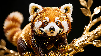 Golden Glow Red Panda — Ultra, red panda, Animal HD wallpaper