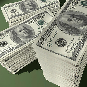 Hundred dollar bill, Money close-up, Benjamin Franklin, Cash stack HD phone wallpaper