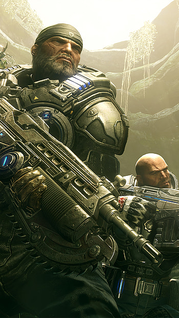 Marcus and JD, Gears of War HD phone wallpaper