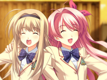 Rimi N Nanami, novel, pc, school uniforms, nanami nishijo, takumi nishijo, shibuya, dolls, 3d, 2d, birtay, friends, delusions, sword, sena aoi, police, yua kusunoki, rimi sakihata, xbox360, ps3, pink, boy, anime, fantasy, ayase kishimoto, rpg, congratz, 2009, love, kozue orihara, girls, chaos head HD wallpaper