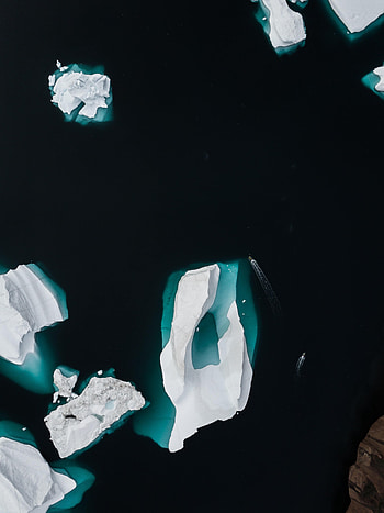 Nature, Water, Ice, View From Above, Ice Floe HD phone wallpaper