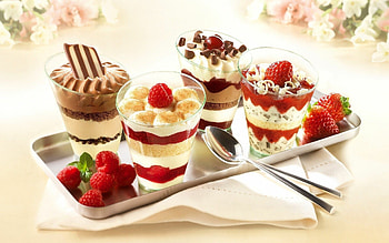 Irresistible desserts, Delectable sweets, Indulgent treats, Flavorful delicacies HD wallpaper