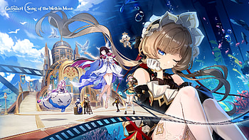 Genshin Impact — Luna VIII: Celestial, Video Game, Genshin Impact Luna VIII HD wallpaper