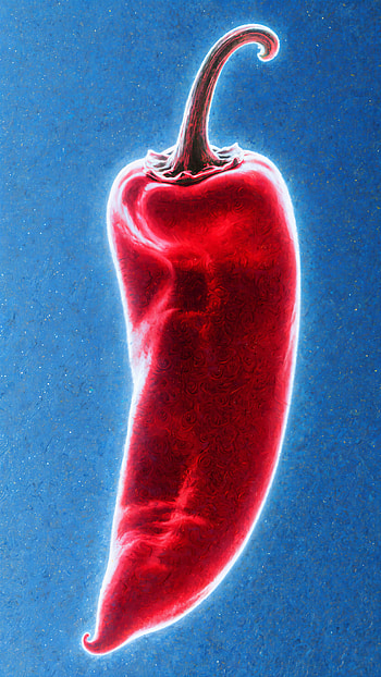 Glowing Crimson Chili — , vegetable HD phone wallpaper