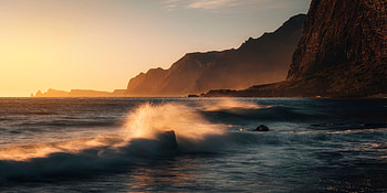 Madeira Ocean Water Sunrise Rocks Down Long Exposure, ocean, long-exposure, rocks, sunrise, nature HD wallpaper