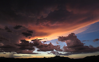 Nature, Sky, Mountains, Clouds, Mainly Cloudy, Overcast HD wallpaper
