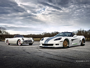 Chevrolet Corvette 427, virtualtuning, nexus, chevrolet, , kk designs, 2012, corvette, chevrolet , nice car, tuning, rims, kkd, convertable, white corvette, corvette HD wallpaper