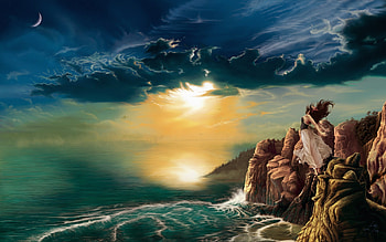 Landscape, Sea HD wallpaper