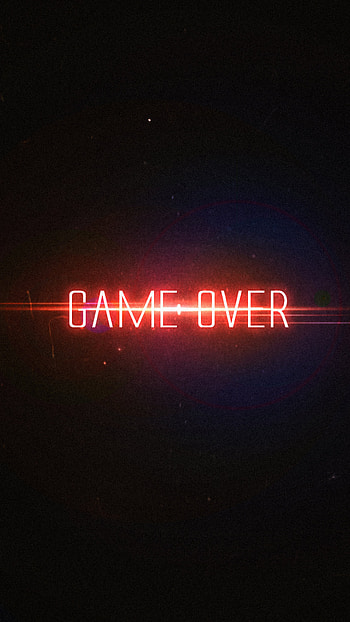Game Over, Typographic design, resolution, Sony Xperia HD phone wallpaper