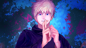 Blue Eyes White Hair Satoru Gojo Jujutsu Kaisen HD wallpaper