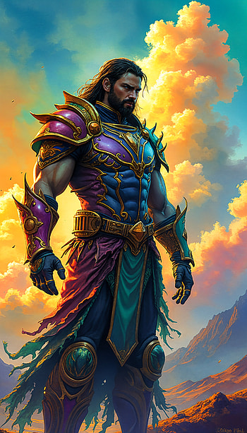 Mystical Warrior , paladin, fantasy, warrior, armor, Digital Art, fantasy warrior HD phone wallpaper