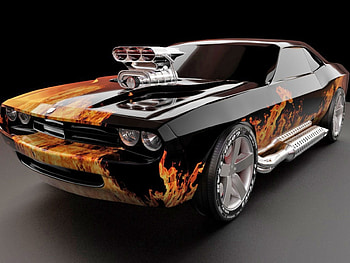 Sweeeeet Ride On Fire, Sweet, Flames, Car, Muscle HD wallpaper