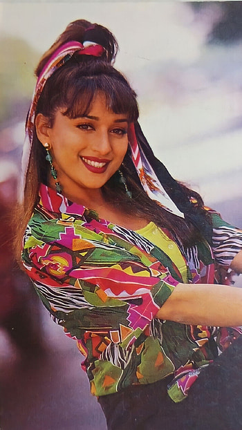 Madhuri Dixit, bollywood actress HD phone wallpaper
