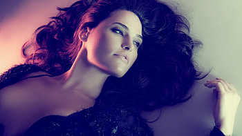 Kelly Brook, Dark hair brown eyes, Filter necks, resolution HD wallpaper