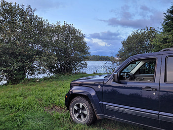 Liberty, Jeep, St Croix river, River HD wallpaper