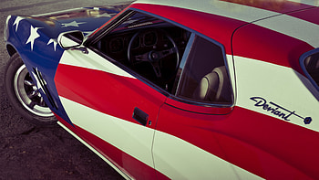 GTA VI — Stars & Stripes Muscle Ride, Video Game, Grand Theft Auto, Grand Theft Auto VI HD wallpaper