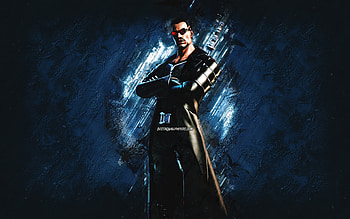 Fortnite Variant Blade Skin, Fortnite, main characters, blue stone background, Variant Blade, Fortnite skins, Variant Blade Skin, Variant Blade Fortnite, Fortnite characters HD wallpaper