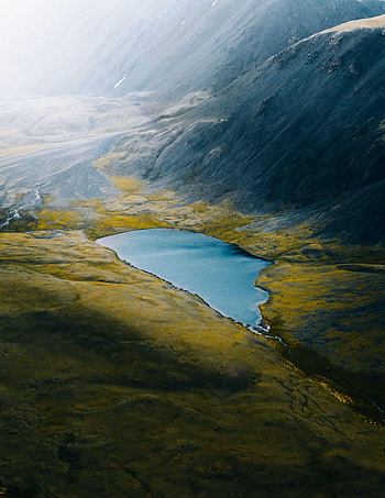 Nature, Mountains, Rocks, Lake, Fog, Relief HD phone wallpaper