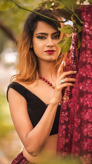 Swati Krishnan, model, saree beauty HD phone wallpaper