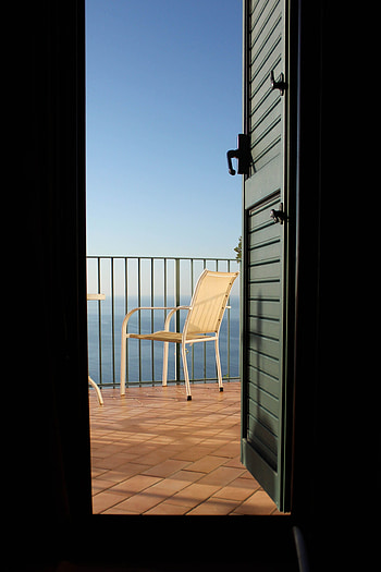 Miscellanea, Miscellaneous, Armchair, Door, Balcony, Terrace HD phone wallpaper