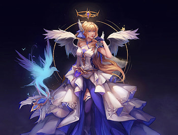 Fantasia, wings, blue, frumusete, black, bird, angel, girl, lightwing academy, fantasy, luminos HD wallpaper
