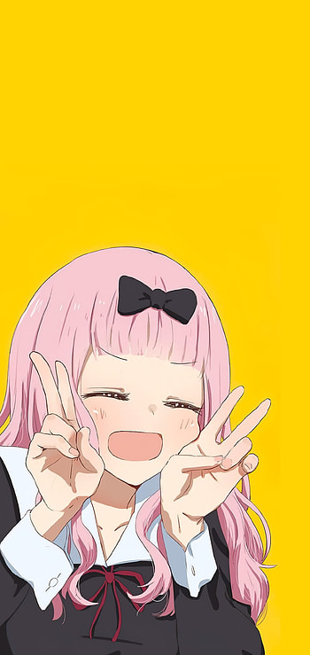 pink hair, Chika Fujiwara, Kaguya-sama: Love is War, Anime HD phone wallpaper