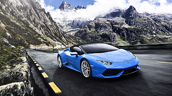 Blue Lamborghini Huracan , Lamborghini Huracan Spyder HD wallpaper
