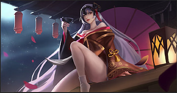 Fantasy girl, fantasy, red, parasol, girl, chen zx HD wallpaper