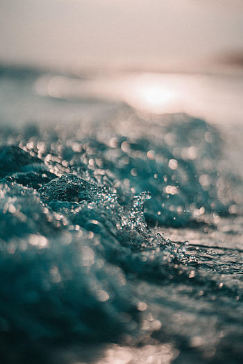 Water, Sea, Waves, Drops, Macro, Spray HD phone wallpaper