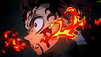 Tanjiro Kamado in Fiery – Demon Slayer: Kimetsu no Yaiba Ultra, Tanjiro Kamado, Anime, Demon Slayer: Kimetsu no Yaiba HD wallpaper