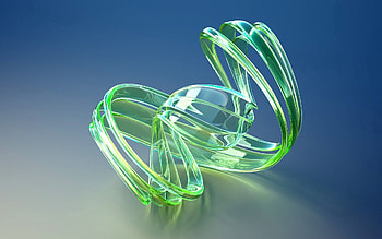 Bright, 3D, Surface, Form, Glass, Figure, Light Green, Salad HD wallpaper