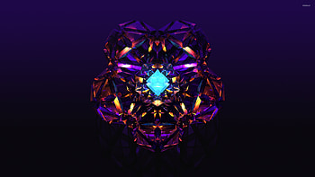 Purple diamond HD wallpaper