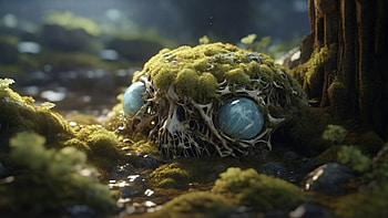 Decaying Skull, skull, forest, grass, tree HD wallpaper