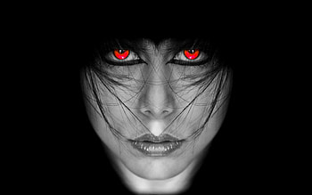 Vampire Eyes, women, vampire, fantasy, dark HD wallpaper