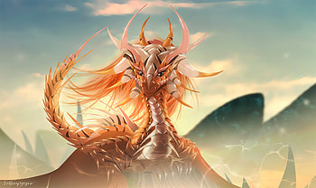 Cute Dragon Art , dragon, artist, artwork, digital-art, deviantart HD wallpaper