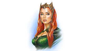 Mera Amber Heard Artwork , mera, artwork, superheroes, digital-art HD wallpaper