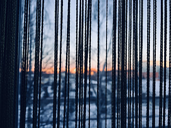 Sunset, Miscellanea, Miscellaneous, Window, Curtain HD wallpaper