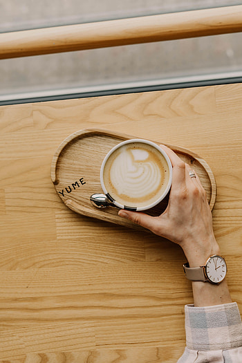 Clock, Coffee, Hand, Miscellanea, Miscellaneous, Wooden HD phone wallpaper
