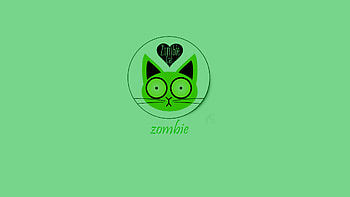Funny, Cats, Background, Zombies HD wallpaper